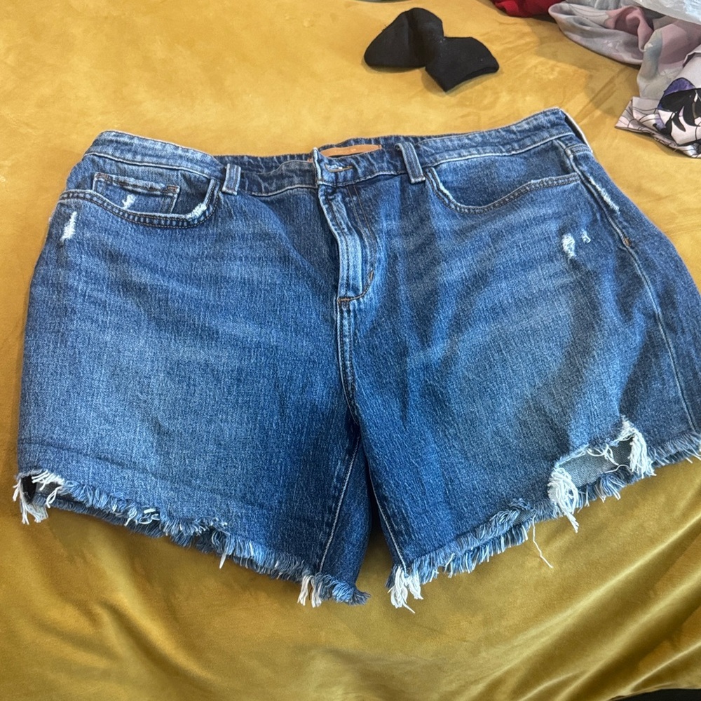 Joe's Jeans Distressed Blue Jean Shorts